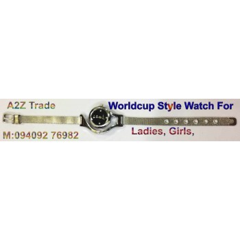 World Cup Style Ladies Stylish Wrist Watch-RK On 60% Discount Price, Imported,